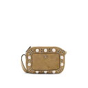 ヴァレンティノ Valentino Garavani Shoulder bag in suede in suede 7Y2B0R74JETRDX Men ハンド...