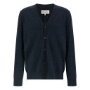 メゾン マルジェラ Maison Margiela Suede patch cardigan S50HP0027M13098511M Men ニット・セーター・カーディガン Blue L M XL 【送料無料・関税込】