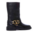 ヴァレンティノ Valentino Garavani Vlogo Signature Booties ウィメンズ シューズ ブーツ Black 36 女性 S0...