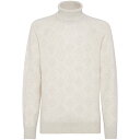 ブルネロ・クチネリ Brunello Cucinelli Brunello Cucinelli Sweaters Cream MSO708503CDG31 Men ニット・セーター・カーディガン Light and natural 54 52 50 48 【送料無料・関税込】