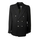 CIRCOLO 1901 チルコロ1901 メンズ スーツ・ジャケット CN4172008 Black Double-Breasted Jacket Black 50 【送料無料・関税込】