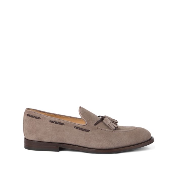 Brunello Cucinelli ブルネロ・クチネリ メンズ ローファー MZUPEAU713C2637 Brunello Cucinelli Flat shoes Grey Blacks and greys 421/2 431/2 41 42 44 45 【送料無料・関税込】