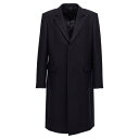 ジバンシィ GIVENCHY SINGLE-BREASTED LONG COAT メンズ ウェア ジャケット & コート コート・ダウン Blue IT48 I...