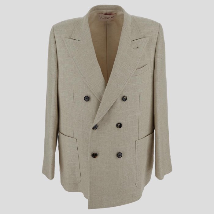 ヴァレンティノ Valentino Garavani Valentino Jackets Natural 6V3CEH00AKK0NE Men スーツ・ジャケット Light and natural 52 50 48 【送料無料・関税込】