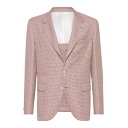 ブルネロ・クチネリ Brunello Cucinelli Houndstooth-Pattern Blazer MR4827BTDC022 Men スーツ・ジャ...