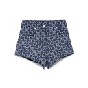 ジバンシィ GIVENCHY Givenchy Shorts Blue BW5168516D457 Women ショートパンツ Blue and green 26 27 28 【送料無料・関税込】