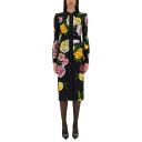 ドルチェガッバーナ Dolce & Gabbana PEONY AND ROSE PRINT CHEMISE LONGUETTE DRESS F6TLDTFSR...