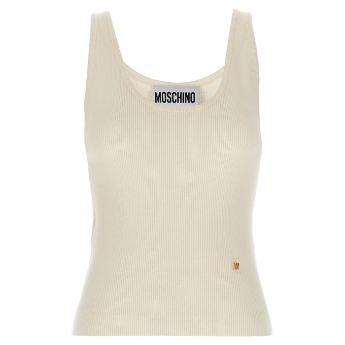 MOSCHINO モスキーノ レディース タンクトップ・キャミソール A088205010002 Knit top White IT38 IT40..