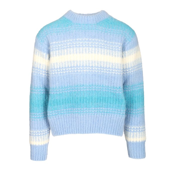 KENZO ケンゾー メンズ ニット・セーター・カーディガン FF65PU7653CG63 Striped alpaca sweater Light blue L M 3XL 4XL 5XL S XL XS 2XL 2XS 【送料無料・関税込】