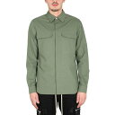 リック オウエンス Rick Owens SHIRT WITH POCKETS RU01C4236P55 Men シャツ・ブラウス GREEN 48 50 【送料無料・関税込】(4)
