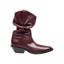 メゾン マルジェラ Maison Margiela Tabi Texan Boot in Bordeaux Leather S39WW0068P3292T508...