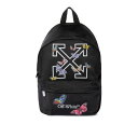 オフホワイト Off-White Arrow Butterfly Backpack OGNB001S25FAB0021001 Women バックパック Blac...