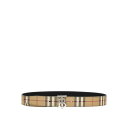 バーバリー Burberry Check belt 8069853 Men ベルト・サスペンダー Beige 90 95 105 85 110 【送料無料・関税...