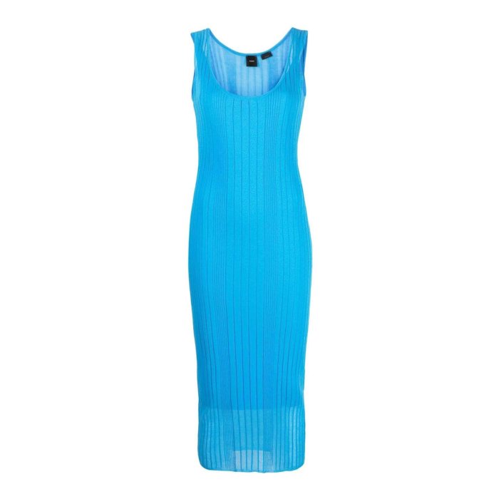 ピンコ PINKO Ribbed Dress 103540A1NDEA7 Women ワンピース・ドレス・オールインワン Light Blue XS 【送料無料・関税込】