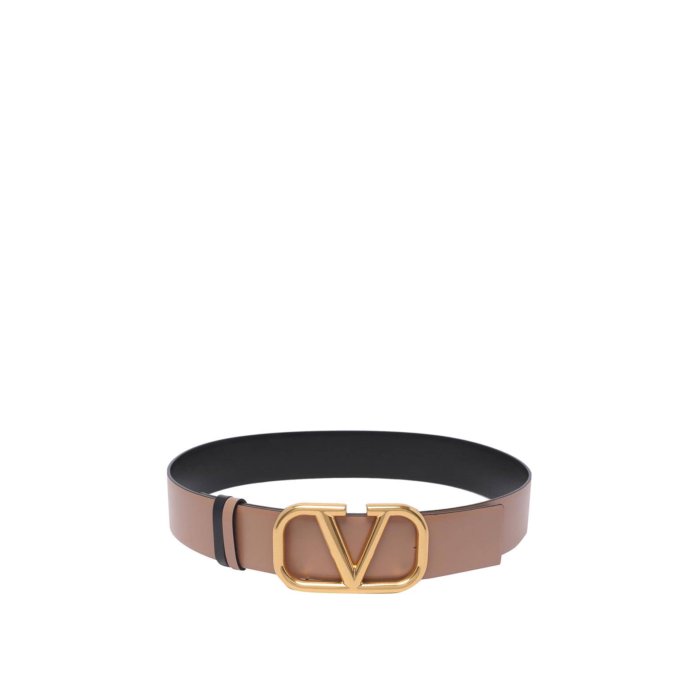 ヴァレンティノ Valentino Garavani Smokey Beige Reversible Vlogo Signature Belt ウィメンズ アクセサリー ベルト・サスペンダー Brown 80 75 女性 T0S11ZFRLC8 【送料無料・関税込】