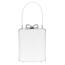 self-portrait セルフ・ポートレイト レディース ハンドバッグ・ショルダーバッグ SS25325CCREAM 'Cream Leather Mini Bow' handbag White onesize 【送料無料・関税込】
