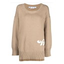 オフホワイト Off-White crew necks ウィメンズ ウェア トップス ニット・セーター・カーディガン CAMEL 40 女性 OWHE076S2...