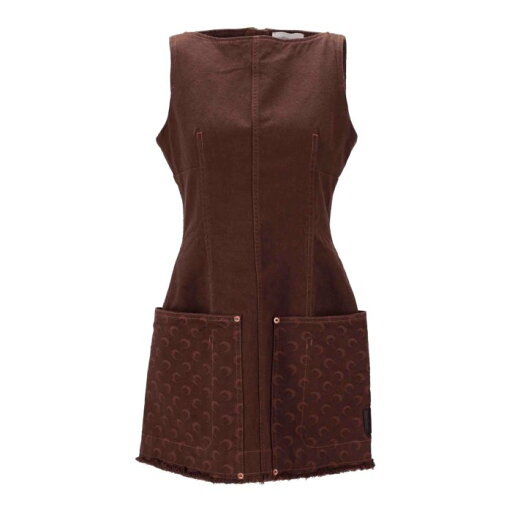 マリーン セル MARINE SERRE Moon Jacquard Twill Mini Dress WDR292ACWOV0063BR40 Women ワンピース・ドレス・オールインワン Brown 38 【送料無料・関税込】 マリーン セル MARINE SERRE Moon Jacquard Twill Mini Dress WDR292ACWOV0063BR40 Women ワンピース・ドレス・オールインワン Brown 38 【送料無料・関税込】