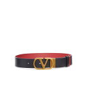 ヴァレンティノ Valentino Garavani REVERSIBLE BELT WITH LOGO 7W2T0SQ4IYR43K Women ベルト・サス...