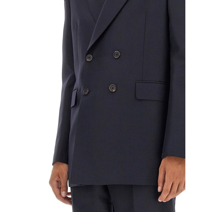 アレキサンダー・マックイーン Alexander McQUEEN DOUBLE-BREASTED JACKET 758359QVU634100 Men スーツ・ジャケット BLUE 52 50 【送料無料・関税込】