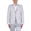 Thom Browne トム・ブラウン メンズ スーツ・ジャケット MJC328E00572035 STRIPED JACKET GREY 0 1 2 【送料無...