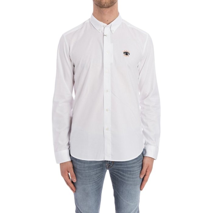 ڳŷѡ 80%OFF+P2~KENZO 󥾡  ġ֥饦 F765CH2041GEBLANC Cotton shirt White 42 ̵ǹ