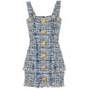 バルマン Balmain Balmain Dresses Blue EF1R2380CF776FC Women ワンピース・ドレス・オールインワン Blue a...