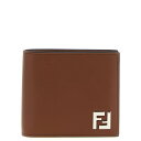 フェンディ FENDI 'Bifold Squared FF' wallet 7M0356AFF2F1SCD Men 財布・カードケース Brown onesi...