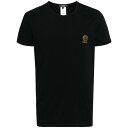 ヴェルサーチェ VERSACE Versace T-shirts and Polos Black AU101931A10011A1008 Men アンダーウェア Blacks and greys 4 5 6 3 8 7 【送料無料・関税込】