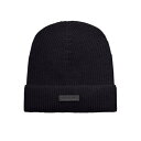 【楽天スーパーセール 最大75%OFF+P2倍】Fear of God フィアオブゴッド メンズ 帽子 FG25FW70701LAW001 KNITTED HAT WITH LOGO Black onesize 【送料無料・関税込】