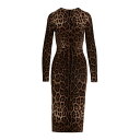 ドルチェガッバーナ Dolce & Gabbana Leopardo dress F6ZJ7TFSRKIHY13M Women ワンピース・ドレス・オールインワ...