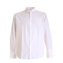 モスキーノ MOSCHINO Maxi label shirt in white 022070350001 Men シャツ・ブラウス White 41 42 39 43 【送料無料・関税込】