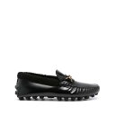 トッズ Tod's Flat shoes Black ウィメンズ シューズ ローファー Black 36 37 37.5 38 38.5 39 40 36.5 ...