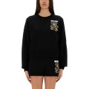 【楽天スーパーセール 最大75%OFF+P2倍】MOSCHINO モスキーノ レディース スウェット・フーディー 170305281555 "TEDDY BEAR" SWEATSHIRT BLACK M S XS L 【送料無料・関税込】