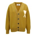 アミパリス AMI Paris 'AMI DE COEUR' CARDIGAN ウィメンズ ウェア トップス ニット・セーター・カーディガン Yellow L ...