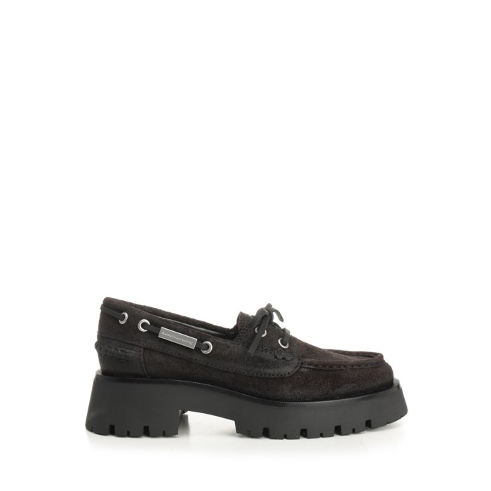 alexanderwang アレキサンダーワン レディース フラットシューズ 30325F004206 suede boat loafers Bro..