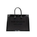 サンローラン Saint Laurent Rive Gauche Medium Tote Bag 742681FABXI1000 Women トートバッグ Black onesize 【送料無料・関税込】