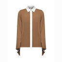マックスマーラ Max Mara Shirts Brown ウィメンズ ウェア トップス シャツ・ブラウス Brown 40 42 44 46 女性 2511111021600PIO003 【送料無料・関税込】(4)