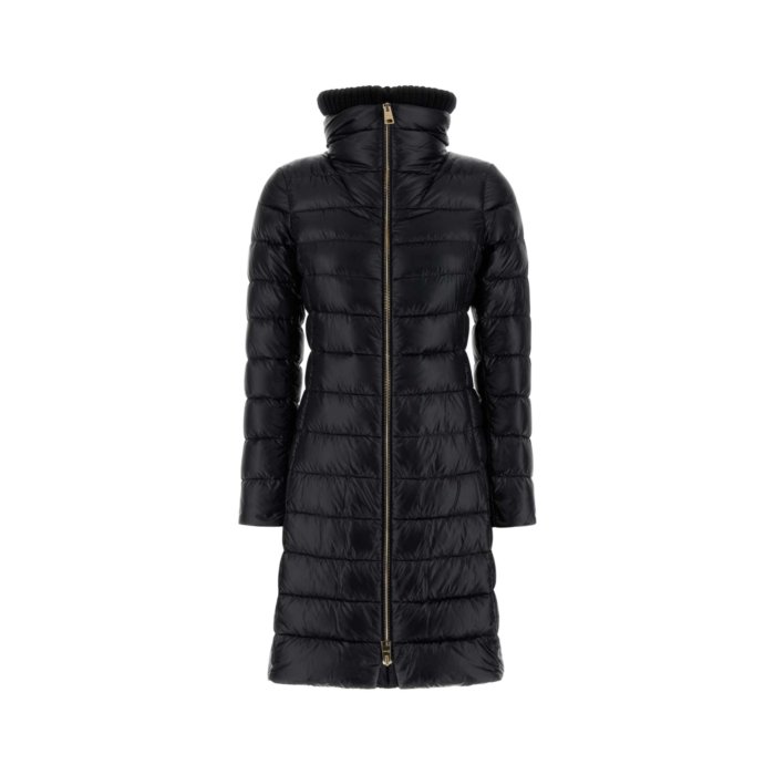 【楽天ブラックフライデー最大80%OFF+P2倍~】Herno ヘルノ レディース ダウンジャケット・コート PI0650DICM0312017Z9300 Black nylon down jacket Black 38 46 40 48 44 42 【送料無料・関税込】(4)