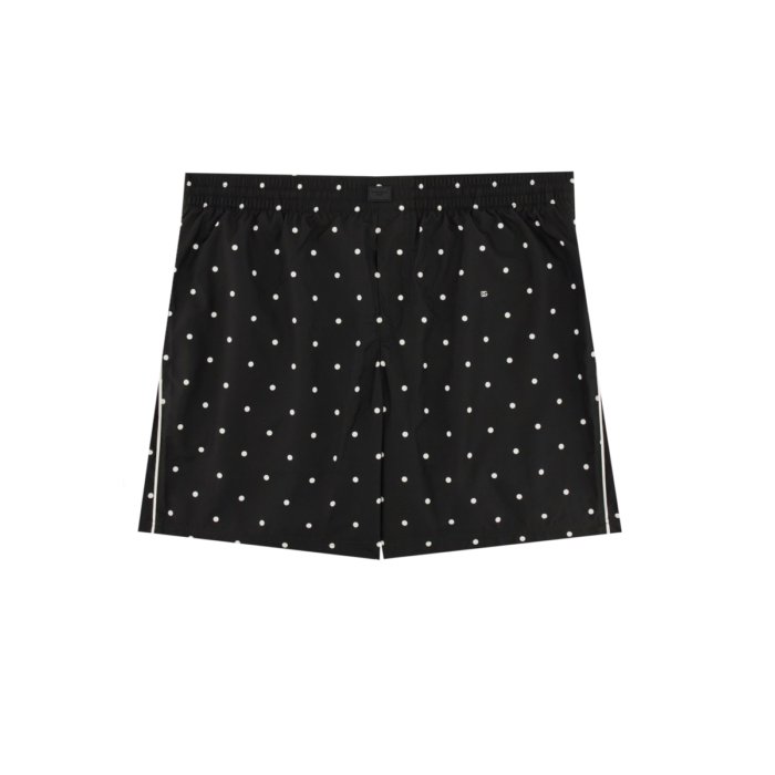 Dolce & Gabbana ドルチェガッバーナ メンズ スイムウェア M4C39TISMIWHN9NA POLKA DOT PRINT SWIMSUIT BLACK 4 5 6 【送料無料・関税込】