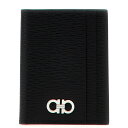 フェラガモ FERRAGAMO 'Revival gancio' card holder 740946NERO Men 財布・カードケース Black onesize 【送料無料・関税込】