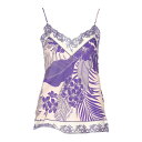 ピンコ PINKO Lace detailed Gaggiolo top 100892A0RLNY0 Women タンクトップ・キャミソール Purple 44...
