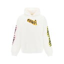 マルニ Marni hoodie with graffiti print メンズ ウェア トップス スウェット・フーディー White 42 44 46 48 ...