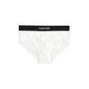 トムフォード TOM FORD BRIEFS WITH LOGO T4LC11040100 Men アンダーウェア WHITE XL L M S 【送料無料・関...