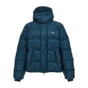 プラダ Prada Re-Nylon logo down jacket SGC699SOOO1WQ9F0AFC Men コート・ダウン Blue XL M S ...