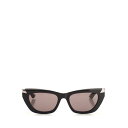 【楽天スーパーセール 最大75%OFF+P2倍】Alexander McQUEEN アレキサンダー・マックイーン レディース サングラス・アイウェア 781194J07491056 "Punk Rivet" sunglasses Black onesize IT0 【送料無料・関税込】