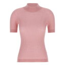 ヴェルサーチェ VERSACE Ribbed wool sweater 10113451A100131PR20 Women ニット・セーター・カーディガン Pi...
