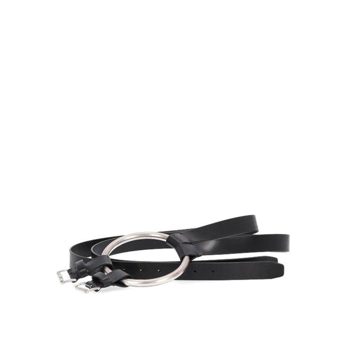 アンドゥムルメステール Ann Demeulemeester Bobby Double Belt ウィメンズ アクセサリー ベルト・サスペンダー Black 80 90 100 女性 B0012126LT128099 【送料無料・関税込】