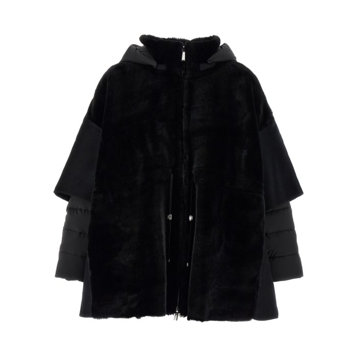 MooRER ムーレー レディース カジュアルジャケット MODGI101083U0001 'Raja' jacket Black IT40 IT42 40 【送料無料・関税込】