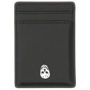 アレキサンダー・マックイーン Alexander McQUEEN MAGNETIC CARD HOLDER "SKULL" 8361401AAVB1064 Men 財布・カードケース BLACK onesize 【送料無料・関税込】